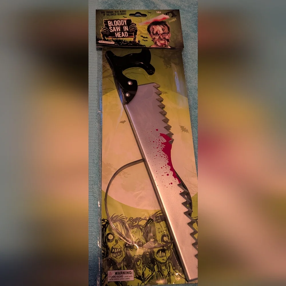 Bloody Saw 🪚 in the Head Headband Unisex NWT